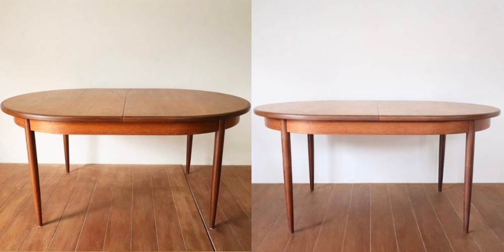 R1405:G-PLANのテーブル脚を分解式にリメイク。工具不要のねじ込み脚のイメージ