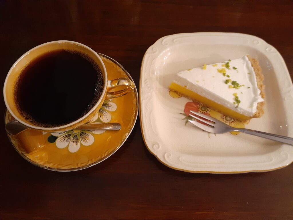 お茶をした様子