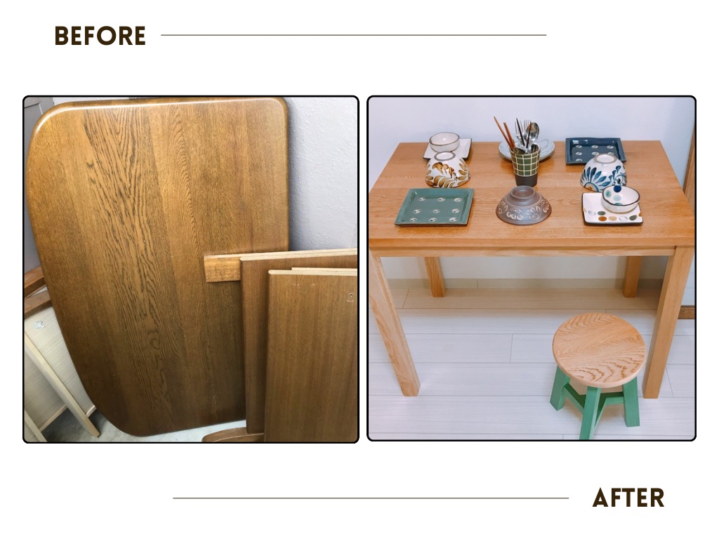 くろがね工作所の学習机をリメイクした事例