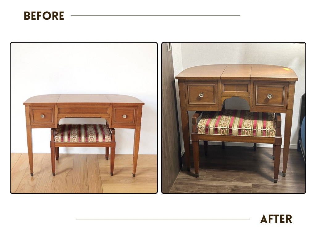 ドレクセルドレッサーリメイク。ビフォーアフター