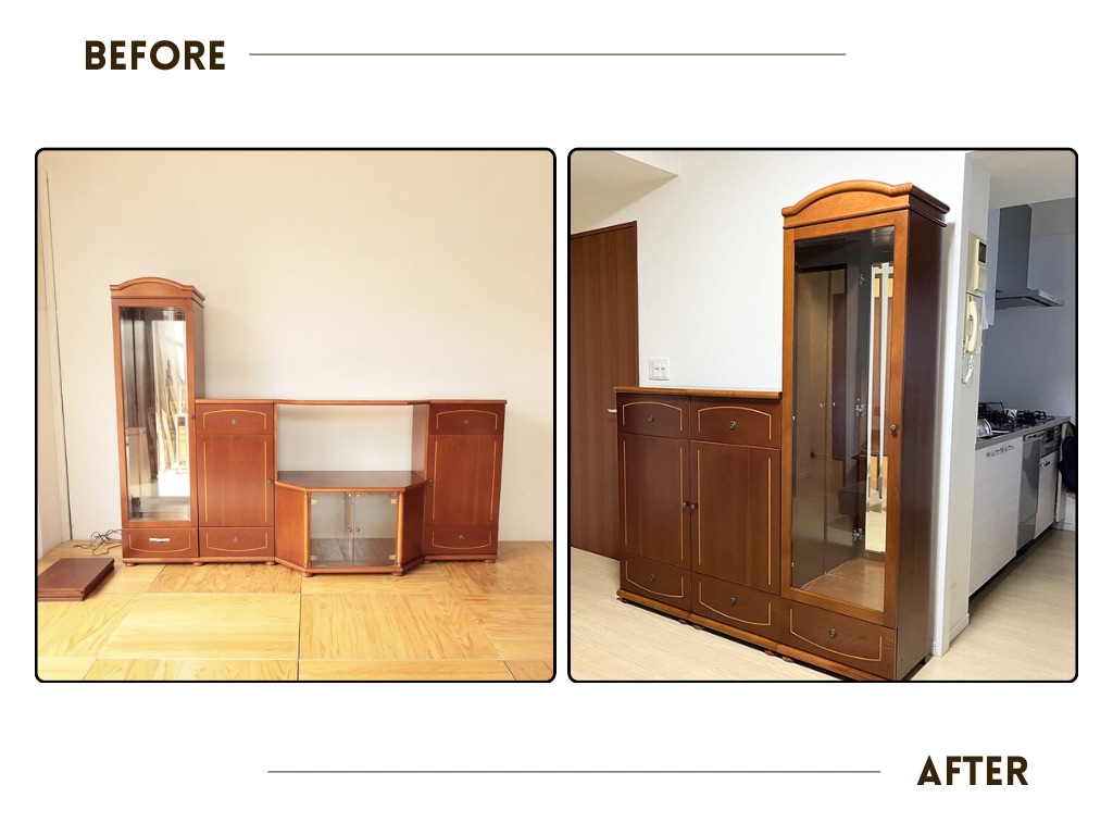 ポルトガル製のリビングボードをリメイク