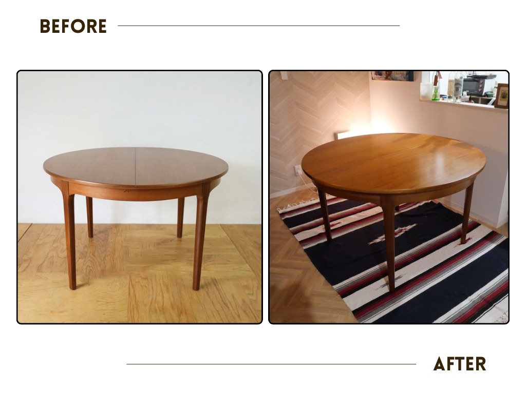 ネイサンテーブルリメイクのビフォーアフター