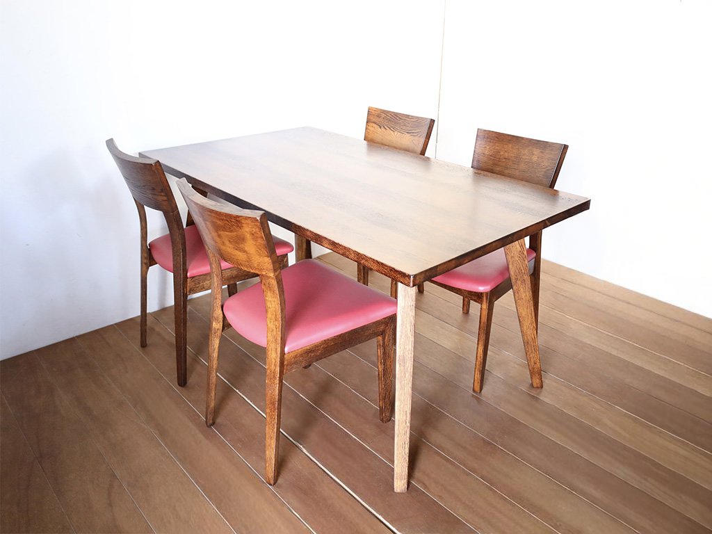 再塗装したダイニングセット