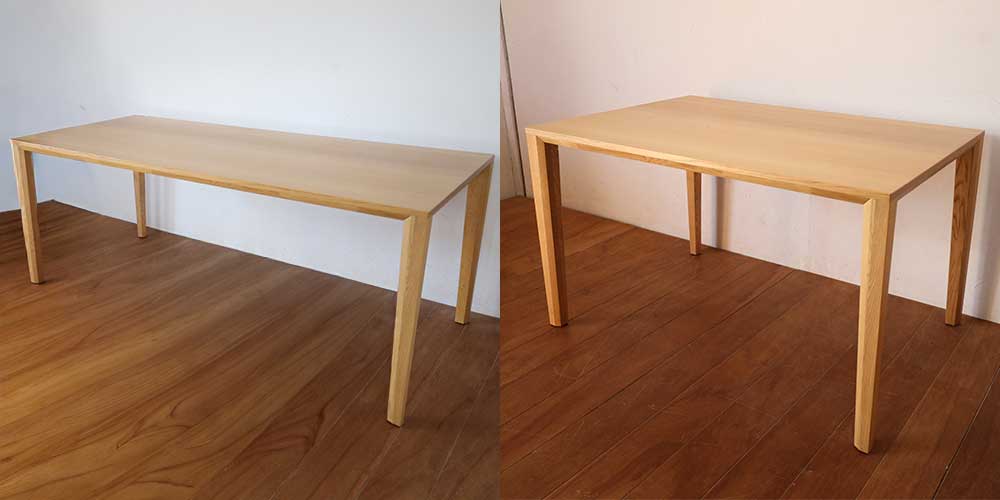 R1425:ダイニングテーブルを60cmリサイズ。6人掛けから4人掛けにのイメージ