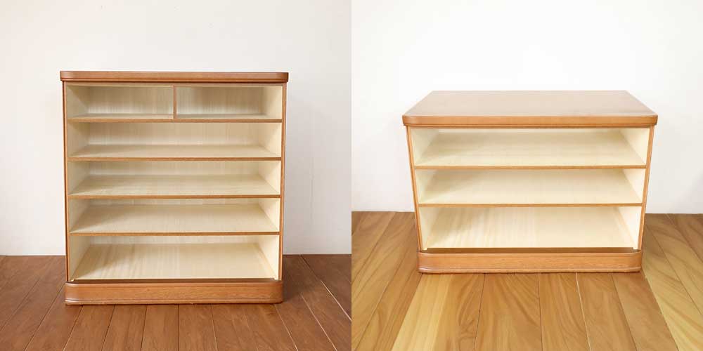 R1436:整理タンスの高さをリサイズ。引き出し2段分コンパクトにのイメージ
